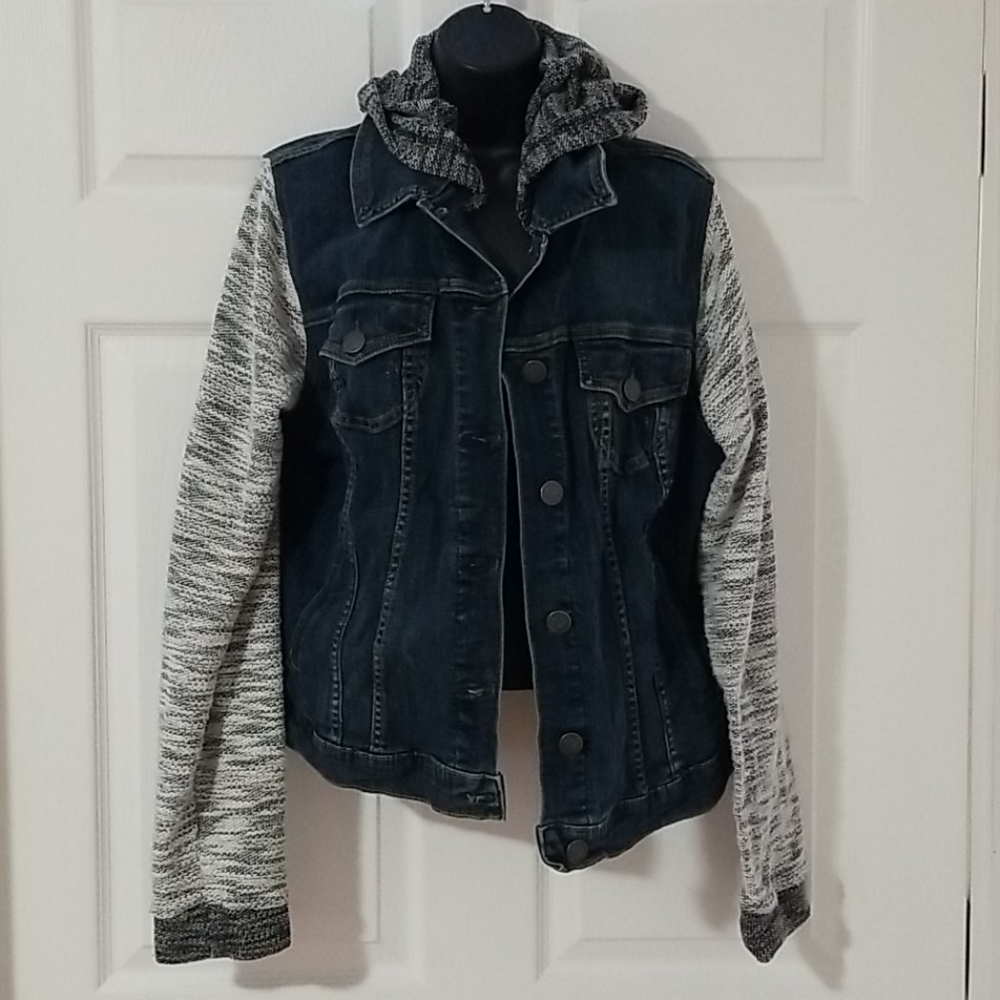 Torrid Jean Jacket with Hood - size 2
